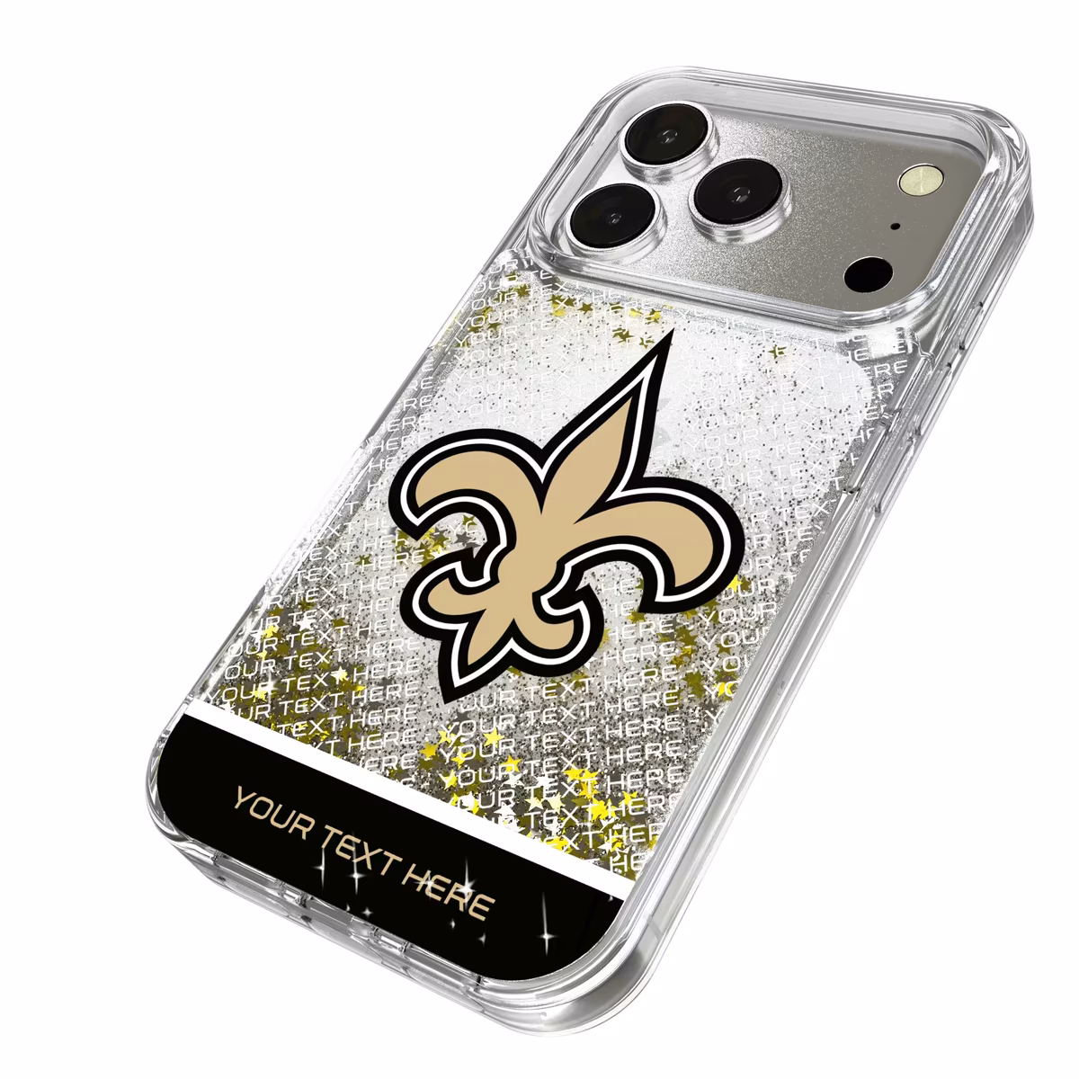 New Orleans Saints Personalized Endzone Plus Design iPhone Glitter Phone Case 3 New Orleans Saints Personalized Endzone Plus Design iPhone Glitter Phone Case