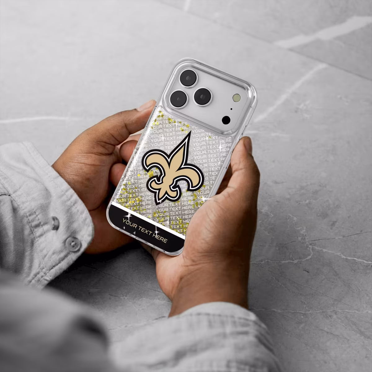 New Orleans Saints Personalized Endzone Plus Design iPhone Glitter Phone Case 6 New Orleans Saints Personalized Endzone Plus Design iPhone Glitter Phone Case