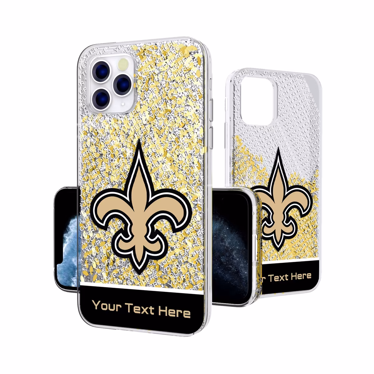 New Orleans Saints Personalized Endzone Plus Design iPhone Glitter Phone Case 9 New Orleans Saints Personalized Endzone Plus Design iPhone Glitter Phone Case