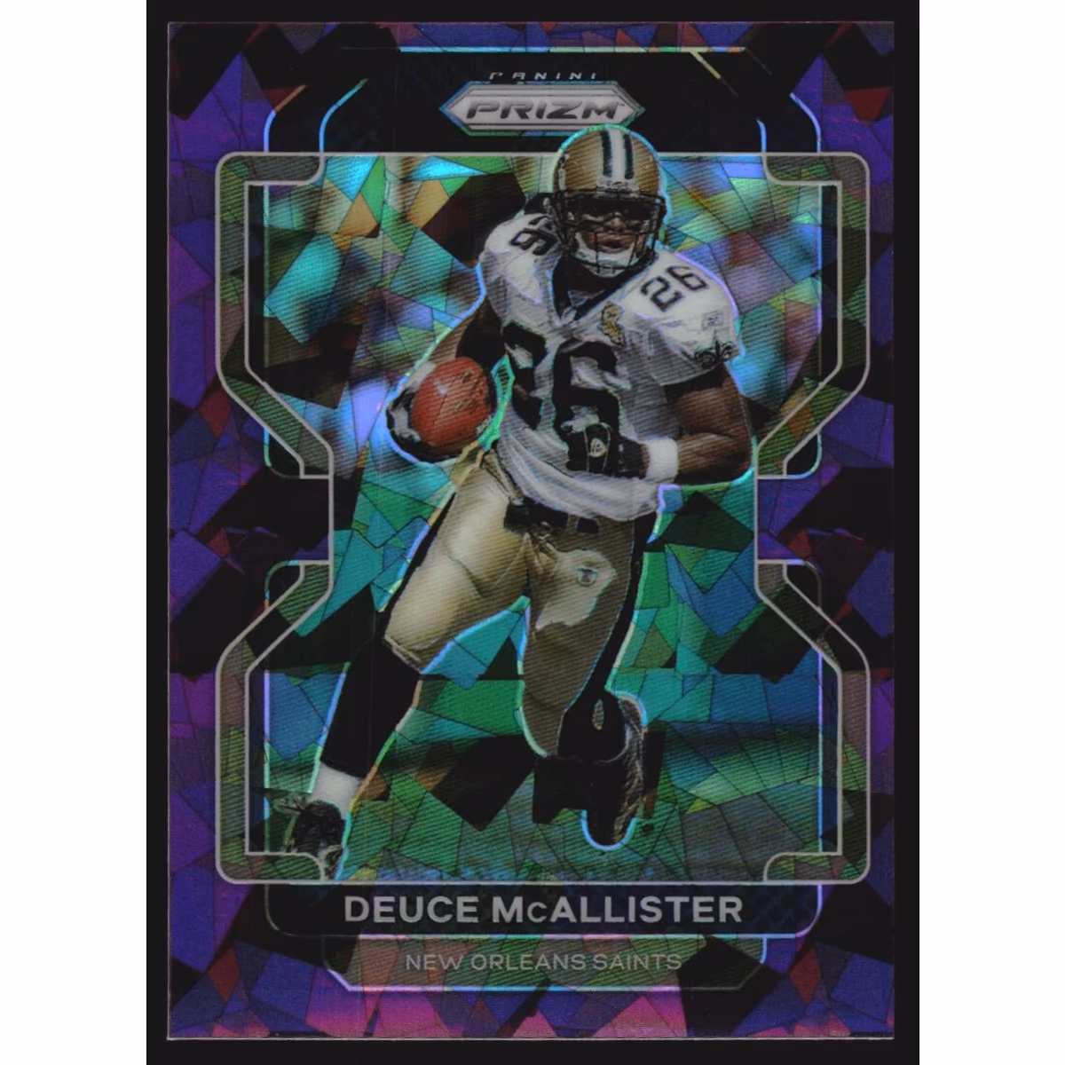 2021 Panini Prizm Prizms Purple Ice #307 Deuce McAllister 8 2021 Panini Prizm Prizms Purple Ice #307 Deuce McAllister