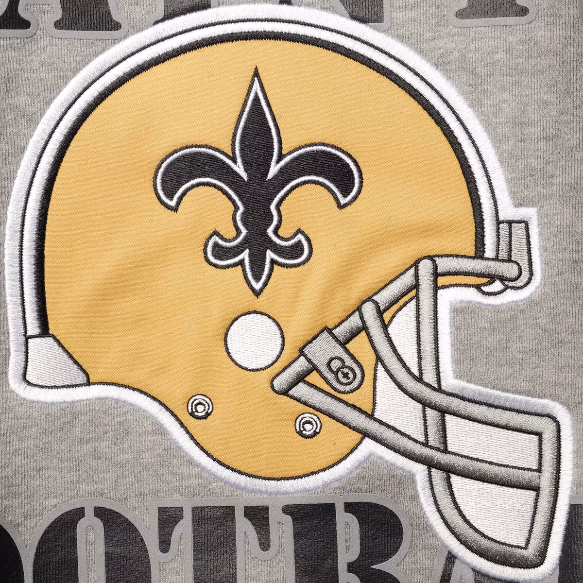 Men's Starter Gray New Orleans Saints Locker Room Throwback End Zone Pullover Sweatshirt 5 Men's Starter Gray New Orleans Saints Locker Room Throwback End Zone Pullover Sweatshirt