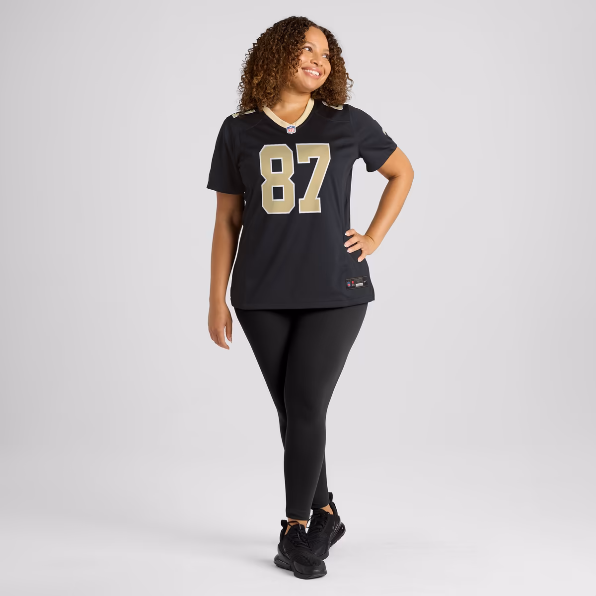 Women's Nike Joe Horn Black New Orleans Saints Game Retired Player Jersey 7 Women's Nike Joe Horn Black New Orleans Saints Game Retired Player Jersey