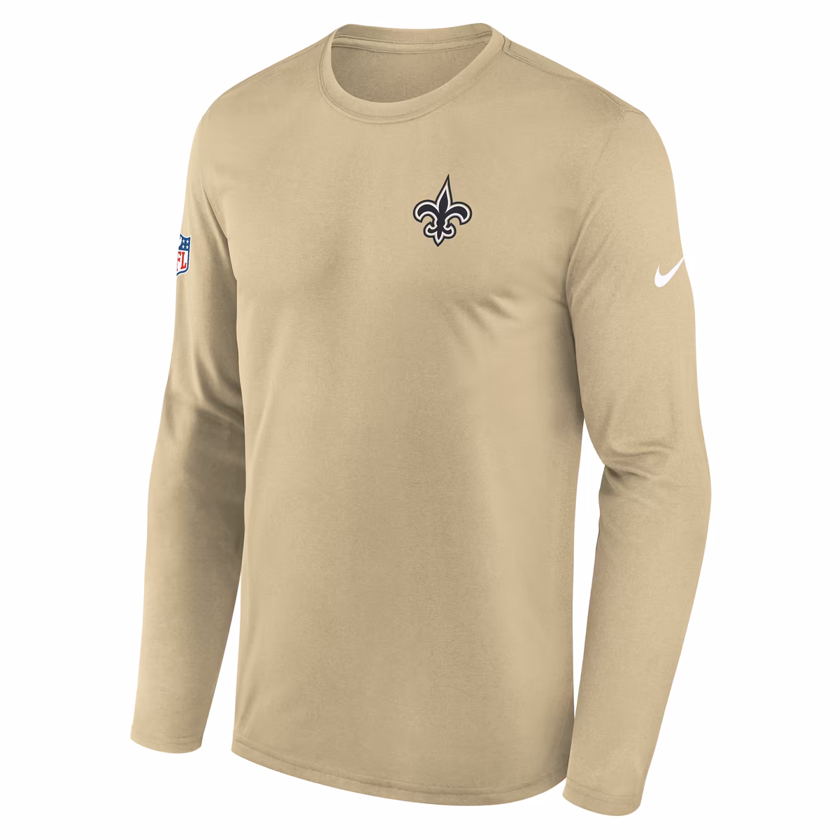 Men's Nike Gold New Orleans Saints Legend Small Logo Dri-FIT Long Sleeve T-Shirt 3 Men's Nike Gold New Orleans Saints Legend Small Logo Dri-FIT Long Sleeve T-Shirt