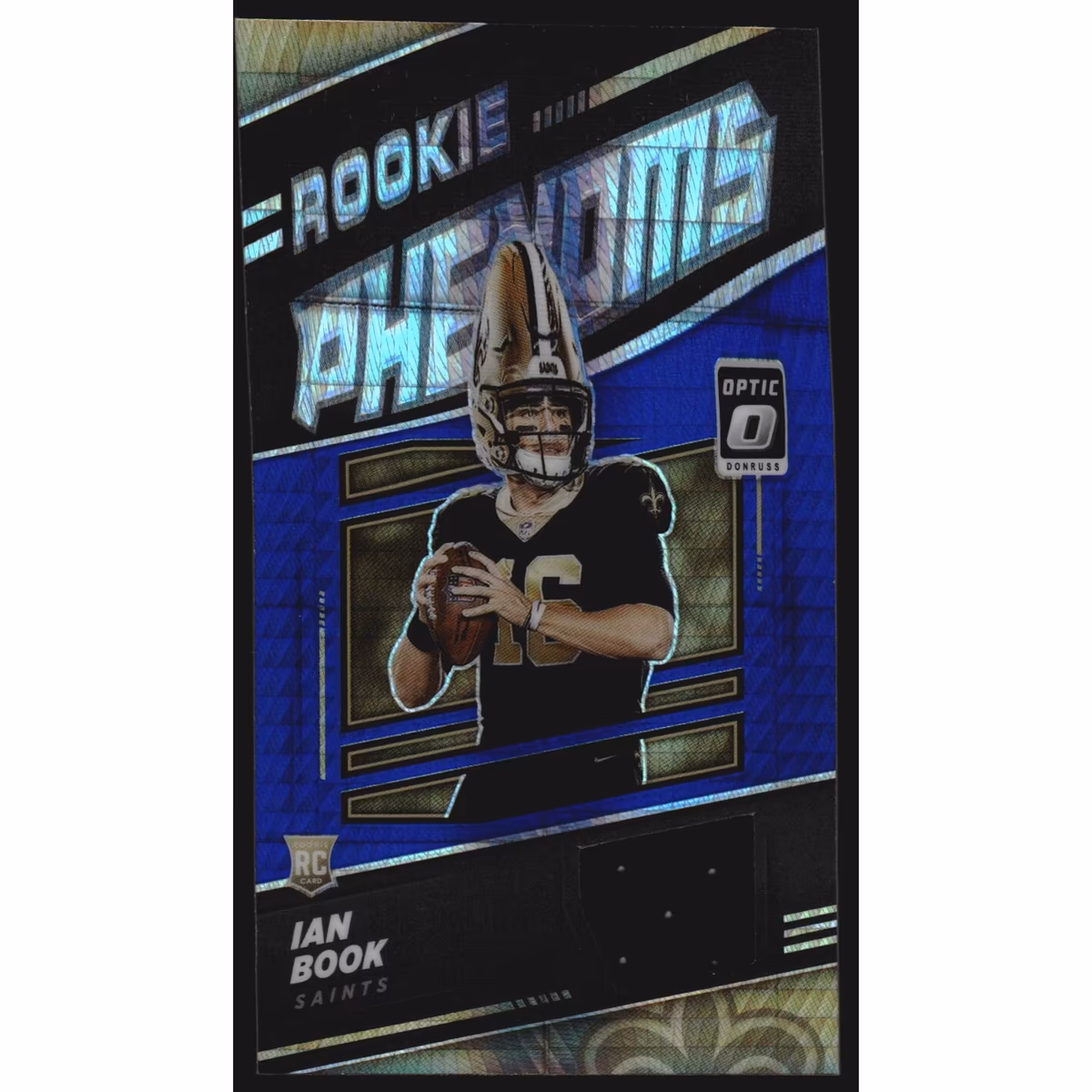2021 Donruss Optic Rookie Phenoms Jerseys Blue Hyper #27 Ian Book 8 2021 Donruss Optic Rookie Phenoms Jerseys Blue Hyper #27 Ian Book