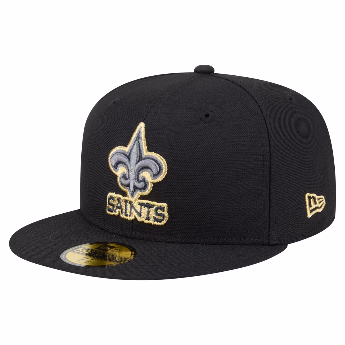 Men's New Era Black New Orleans Saints Color Pop 59FIFTY Fitted Hat 9 Men's New Era Black New Orleans Saints Color Pop 59FIFTY Fitted Hat