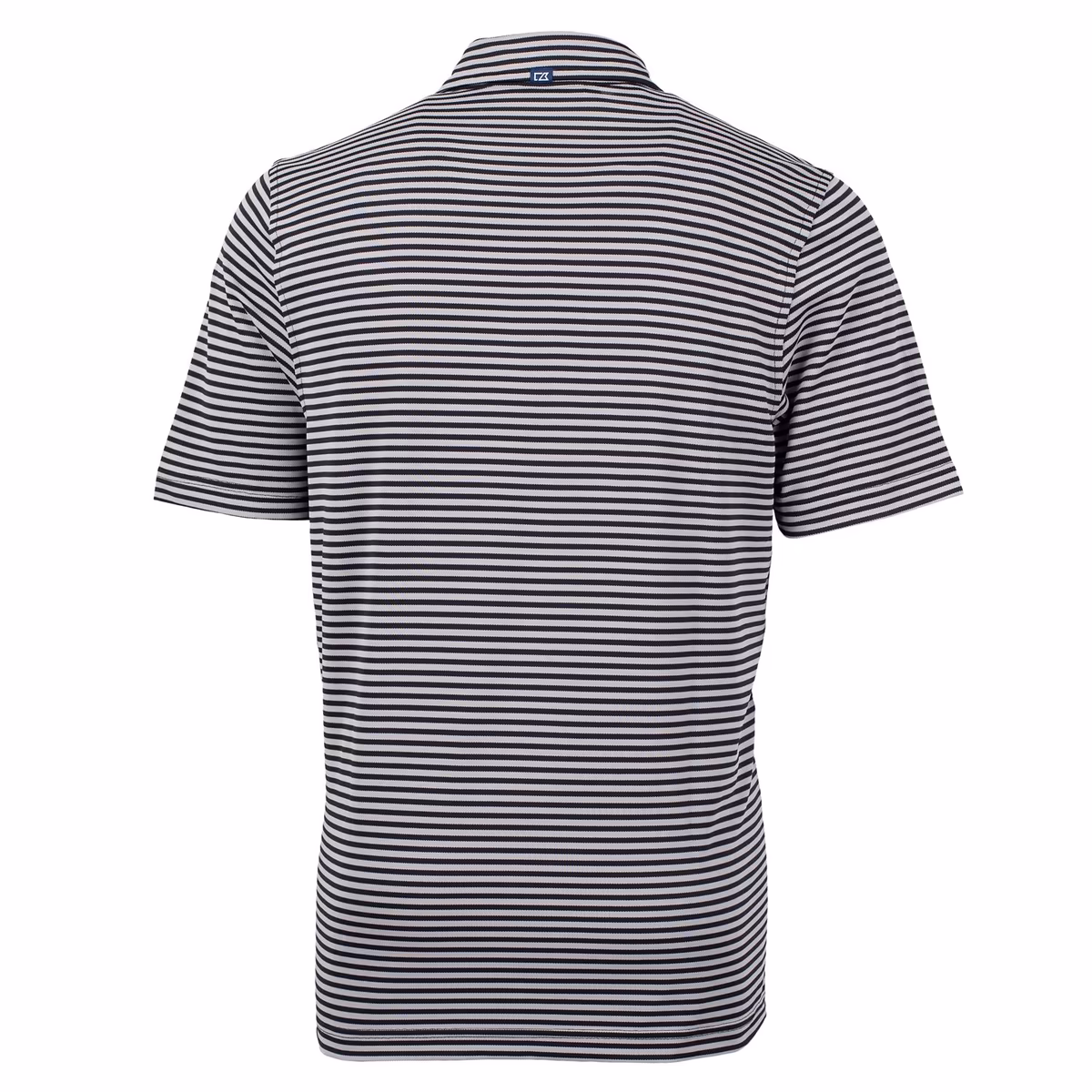 Men's Cutter & Buck Black New Orleans Saints Throwback Logo Virtue Eco Pique Stripe Recycled Polo 4 Men's Cutter & Buck Black New Orleans Saints Throwback Logo Virtue Eco Pique Stripe Recycled Polo