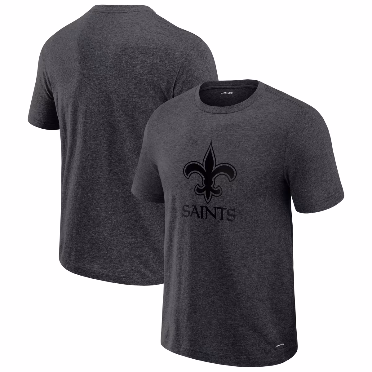 Men's J. Palmer Graphite New Orleans Saints Players Lounge Tri-Blend T-Shirt 2 Men's J. Palmer Graphite New Orleans Saints Players Lounge Tri-Blend T-Shirt