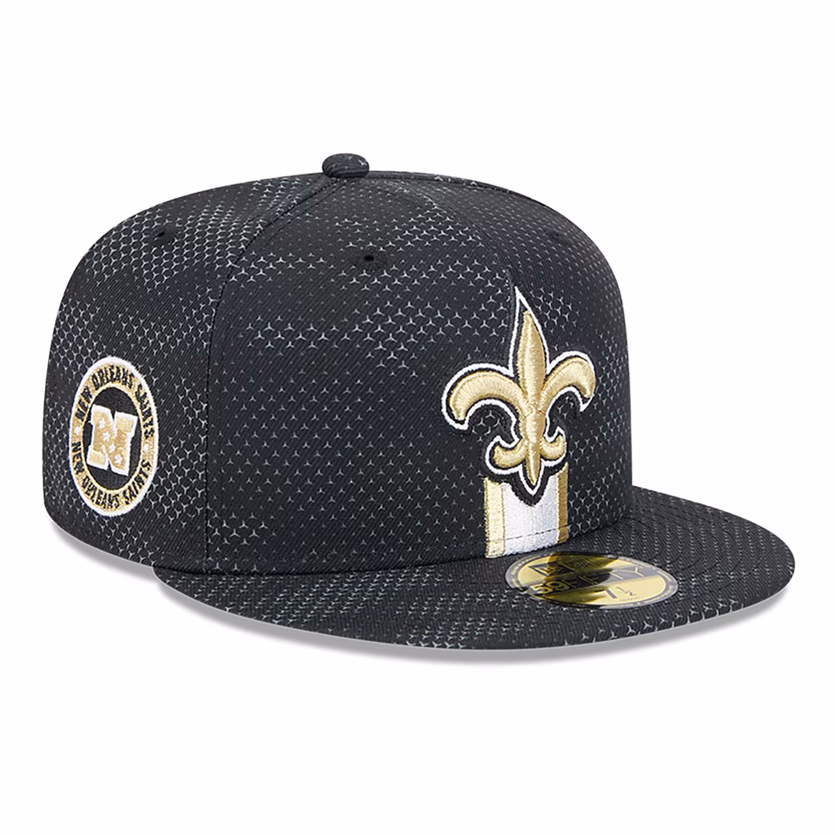 Men's New Era  Black New Orleans Saints 2024 Sideline 59FIFTY Fitted Hat