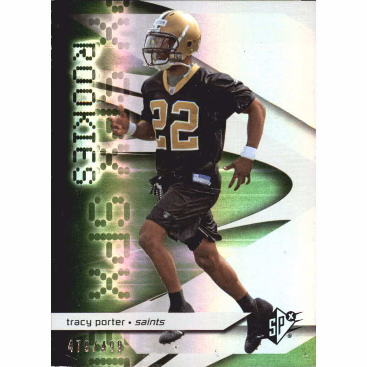 2008 SPx Green Holofoil Rookies #146 Tracy Porter