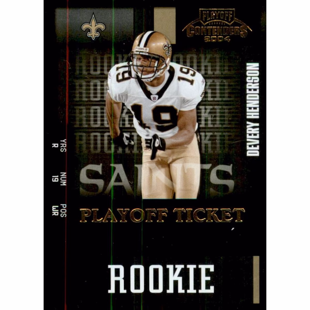 2004 Playoff Contenders Playoff Ticket #127 Devery Henderson