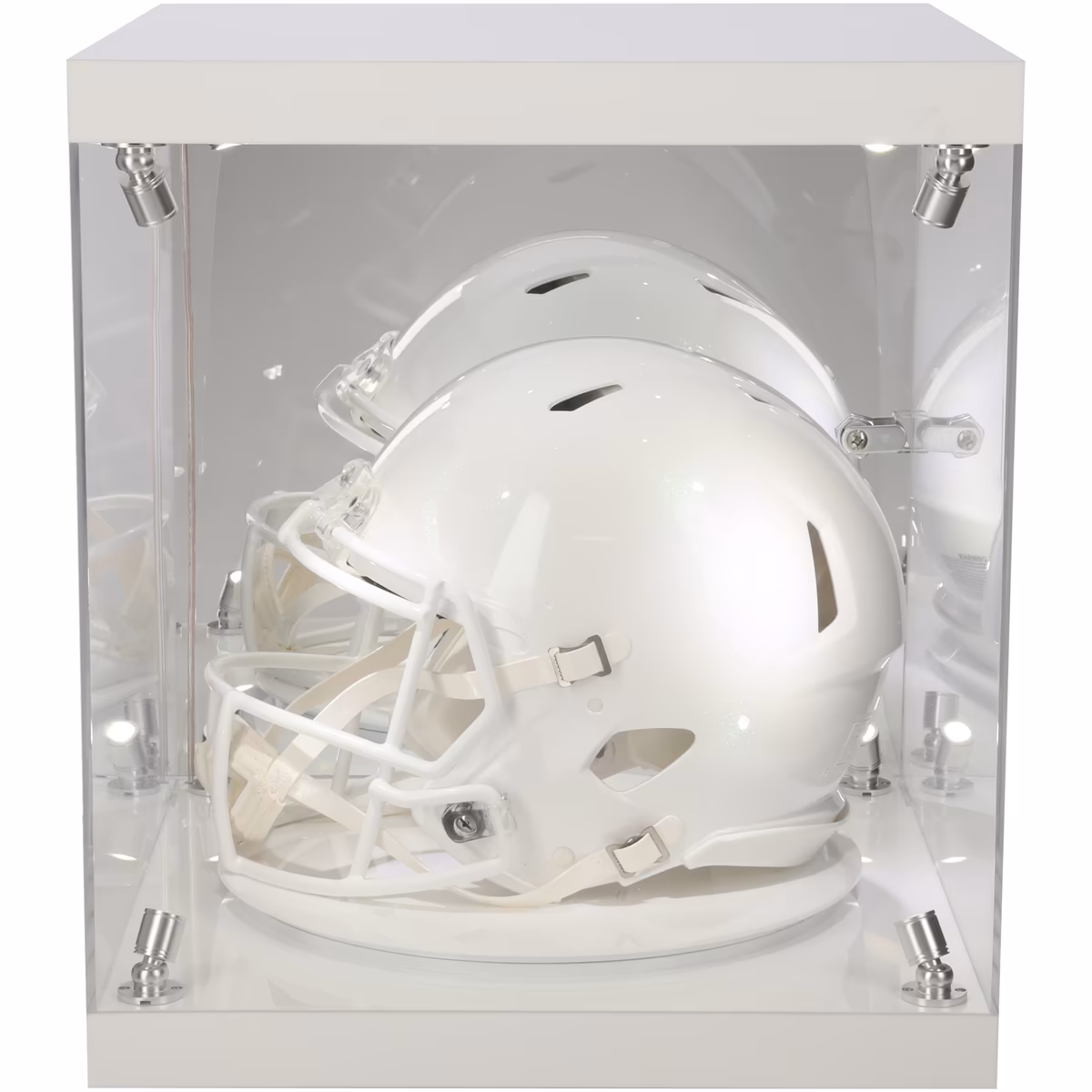 Premium Rotating LED Light Full-Size Helmet Display Case