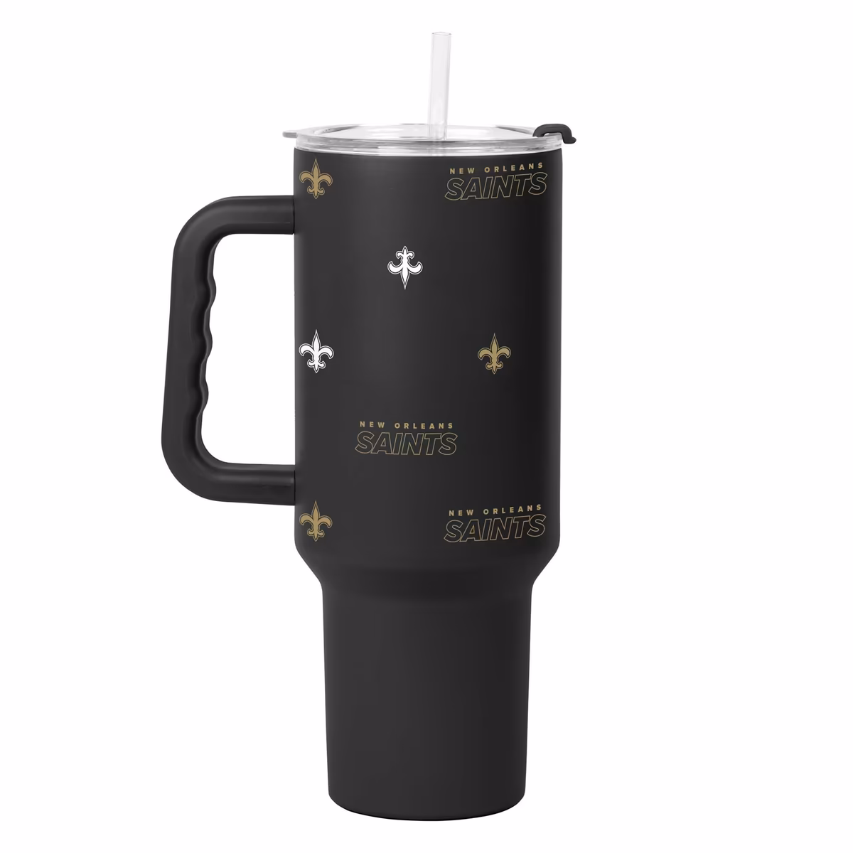 New Orleans Saints 40oz. Step and Repeat Powder Coat Tumbler 9 New Orleans Saints 40oz. Step and Repeat Powder Coat Tumbler