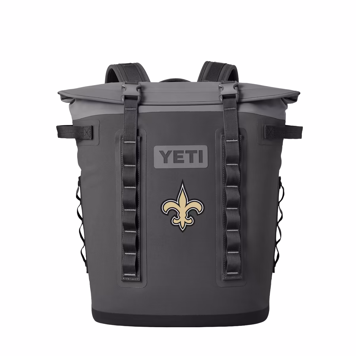 YETI Charcoal New Orleans Saints Hopper M20 Soft Cooler Backpack 2 YETI Charcoal New Orleans Saints Hopper M20 Soft Cooler Backpack