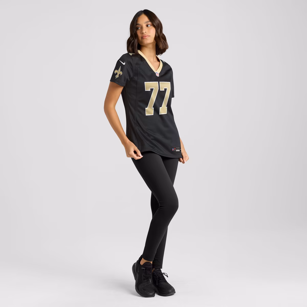 Women's Nike Dillon Radunz Black New Orleans Saints Team Game Jersey 5 Women's Nike Dillon Radunz Black New Orleans Saints Team Game Jersey