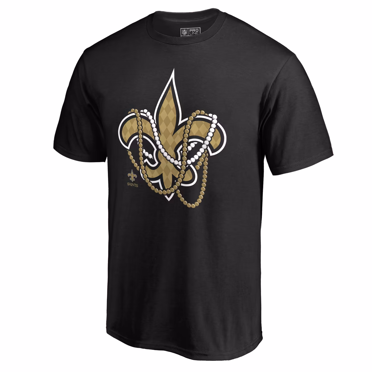 Men's Black New Orleans Saints Beads Hometown Collection T-Shirt 3 Men's Black New Orleans Saints Beads Hometown Collection T-Shirt