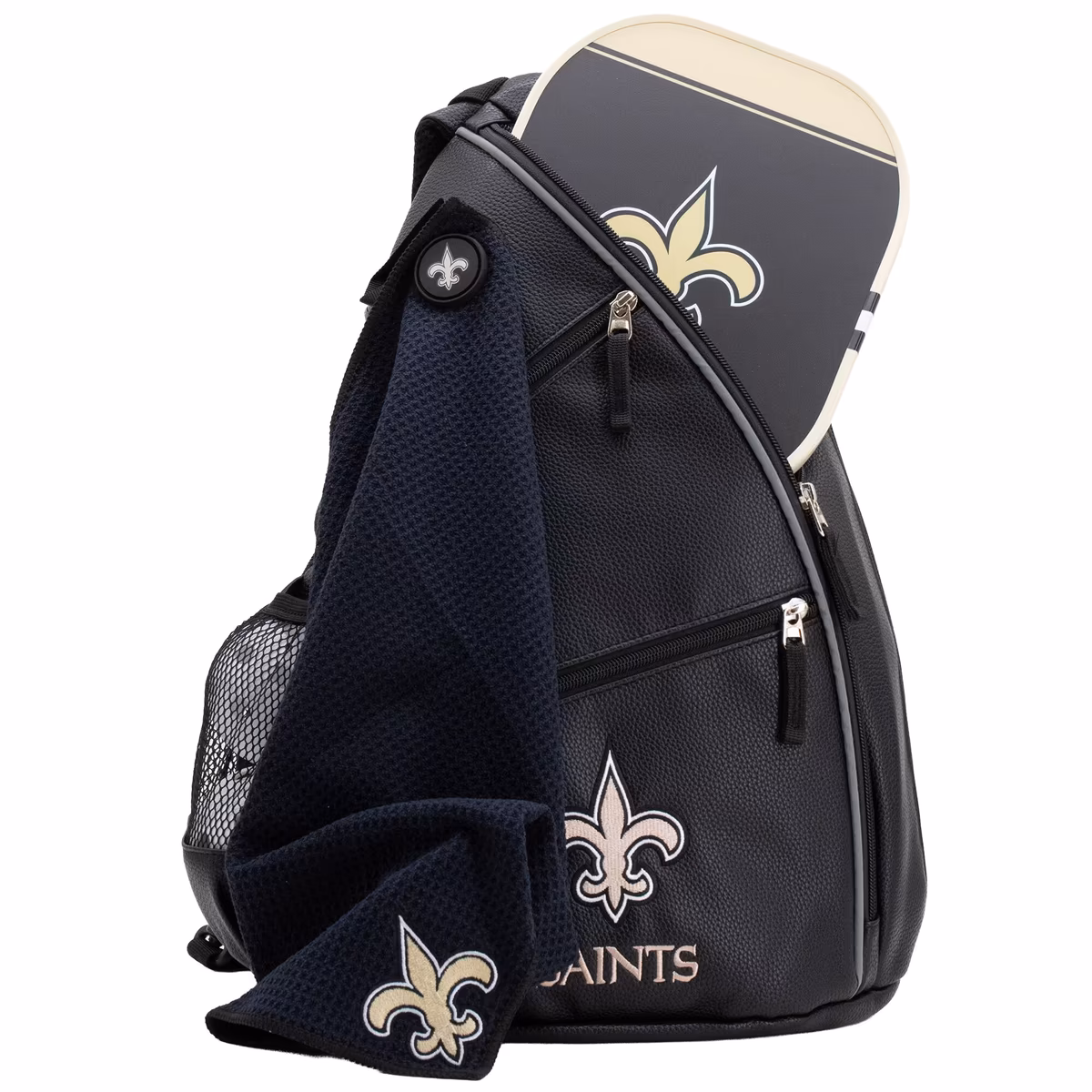 New Orleans Saints Embroidered Team Pickleball Backpack 6 New Orleans Saints Embroidered Team Pickleball Backpack