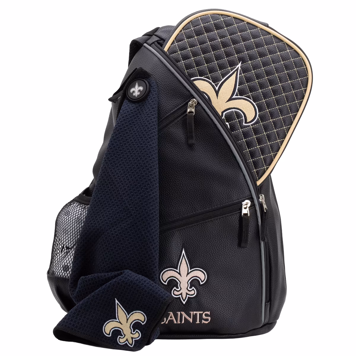 New Orleans Saints Embroidered Team Pickleball Backpack 8 New Orleans Saints Embroidered Team Pickleball Backpack