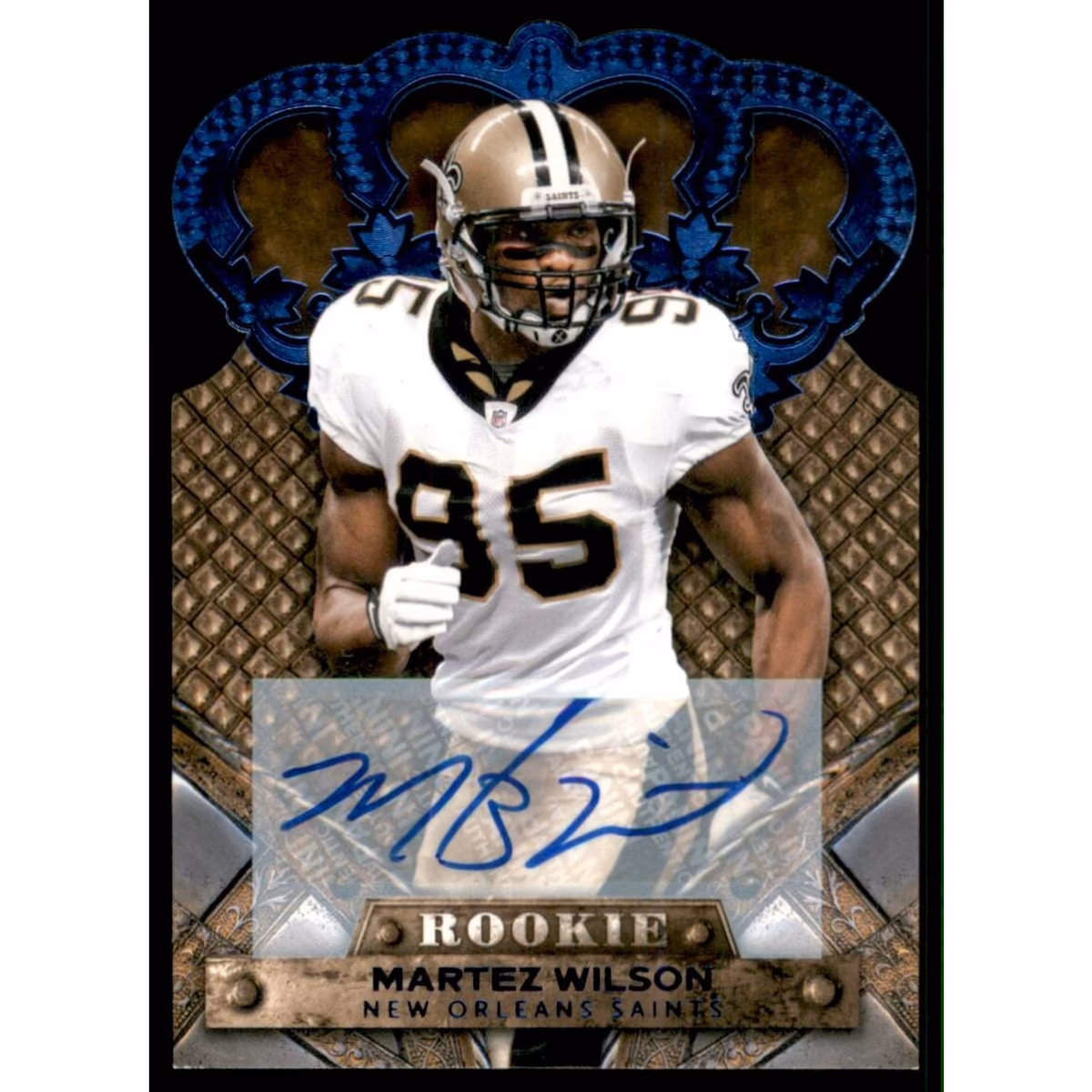 2011 Crown Royale Autographs Blue #161 Martez Wilson 9 2011 Crown Royale Autographs Blue #161 Martez Wilson