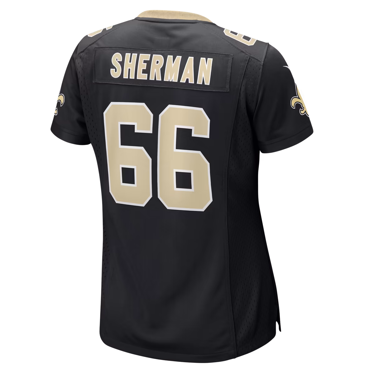 Women's Nike William Sherman Black New Orleans Saints Team Game Jersey 4 Women's Nike William Sherman Black New Orleans Saints Team Game Jersey