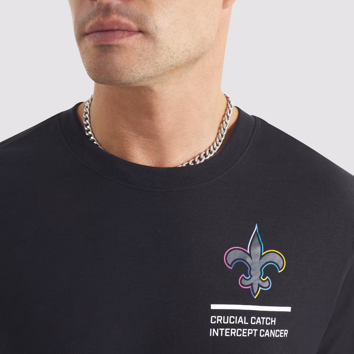 Men's Nike Black New Orleans Saints 2025 NFL Crucial Catch Tri-Blend Dri-FIT T-Shirt 8 Men's Nike Black New Orleans Saints 2025 NFL Crucial Catch Tri-Blend Dri-FIT T-Shirt