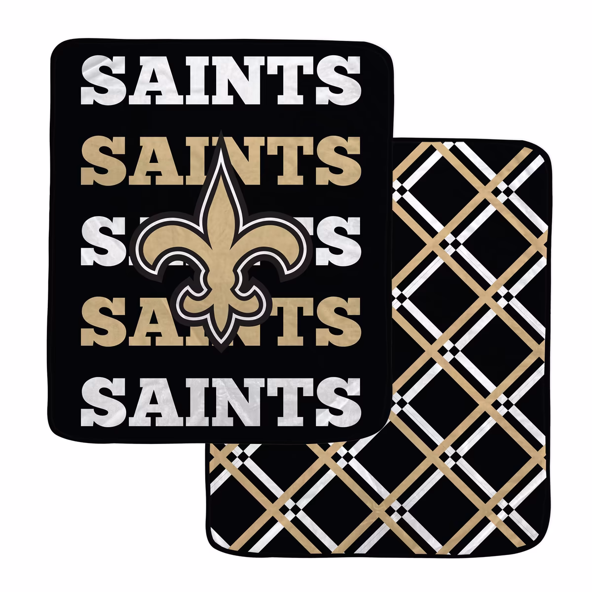 Pegasus New Orleans Saints 50" x 60" Repeat Refresh Double-Sided Diamond Back Ultra Cozy Blanket 22 Pegasus New Orleans Saints 50" x 60" Repeat Refresh Double-Sided Diamond Back Ultra Cozy Blanket