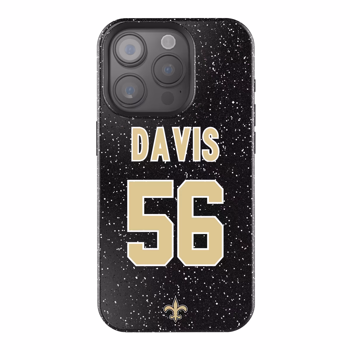 Keyscaper Demario Davis Black New Orleans Saints Bling iPhone Case