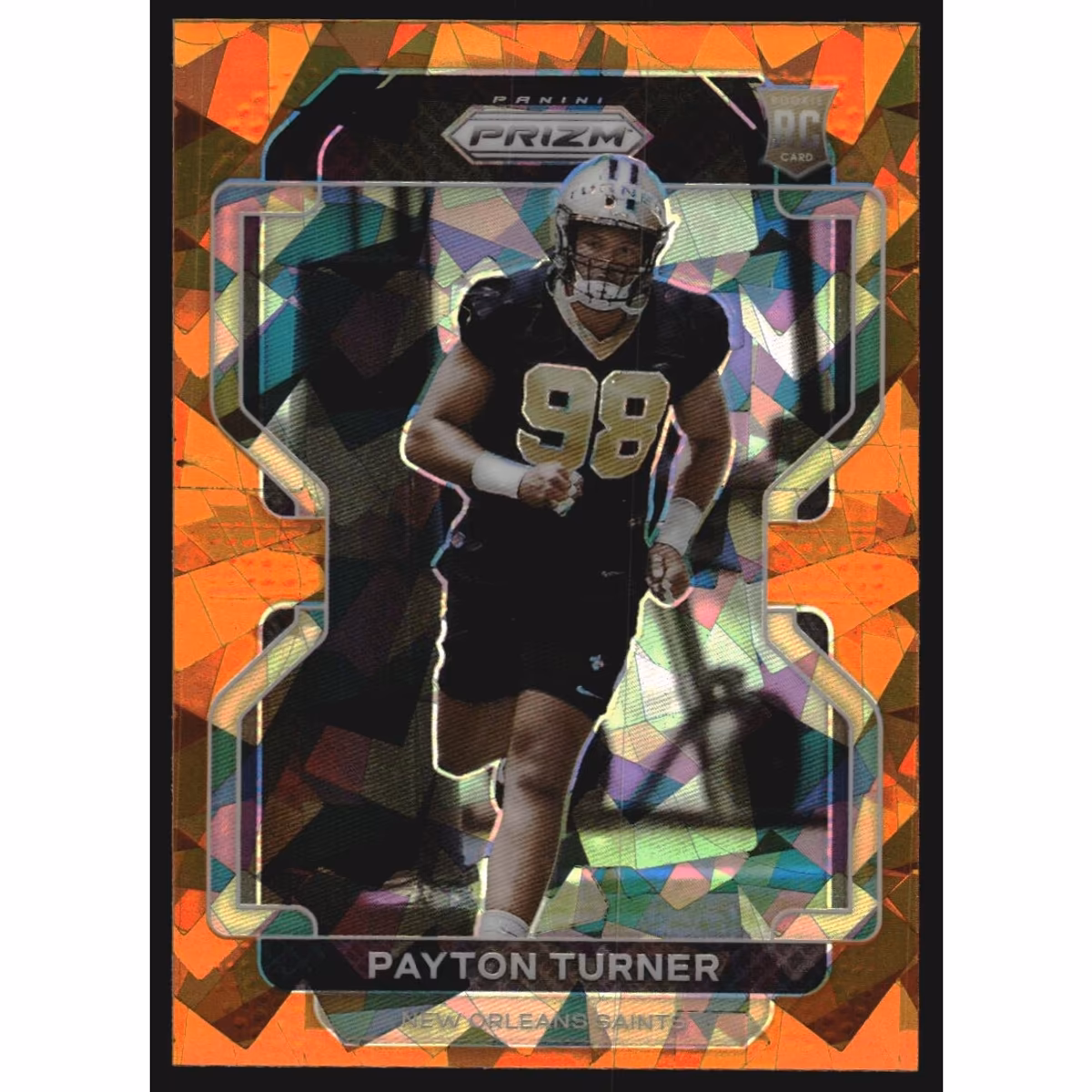 2021 Panini Prizm Prizms Orange Ice #379 Payton Turner 4 2021 Panini Prizm Prizms Orange Ice #379 Payton Turner