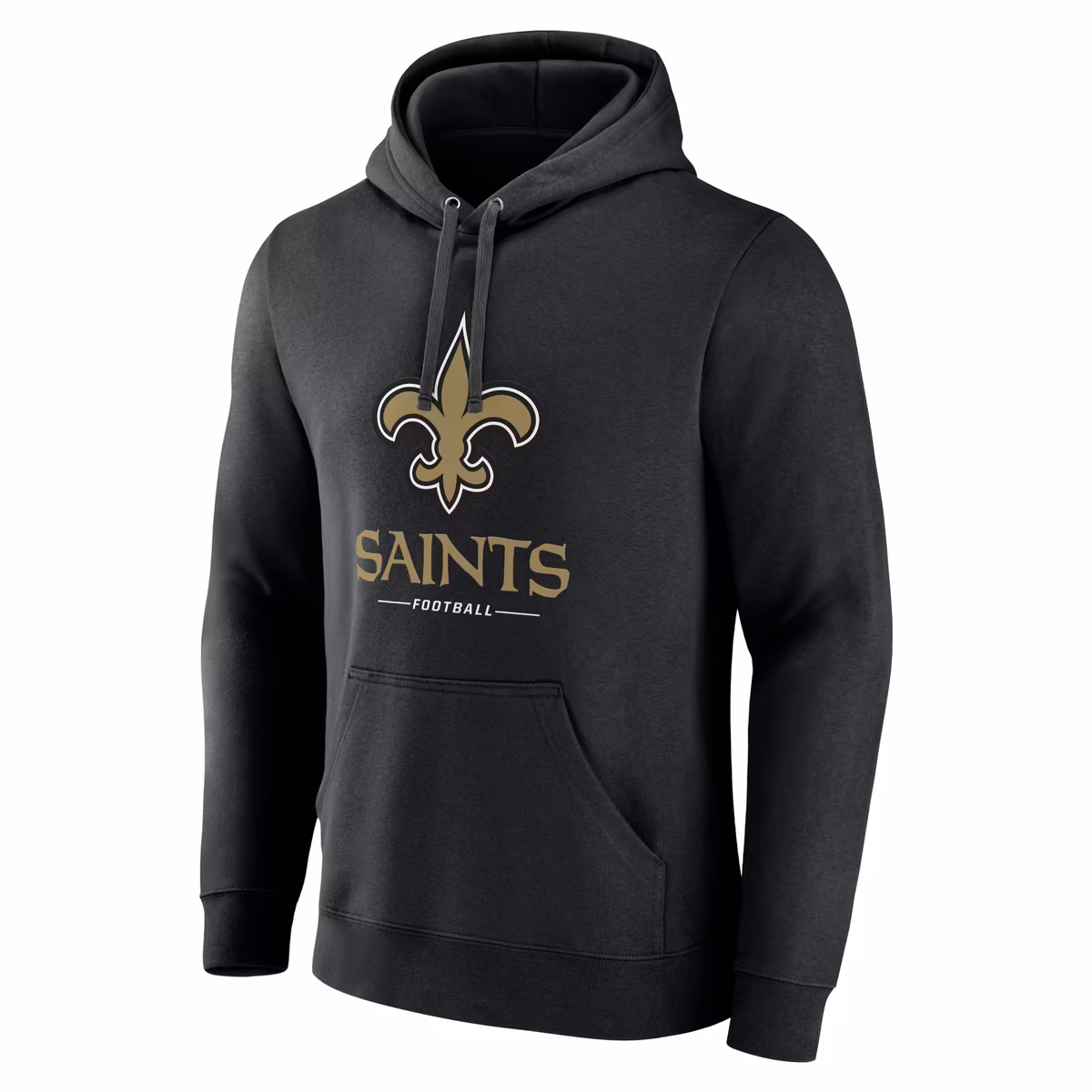 Men's Black New Orleans Saints Logo Team Lockup Fitted Pullover Hoodie 3 Men's Black New Orleans Saints Logo Team Lockup Fitted Pullover Hoodie