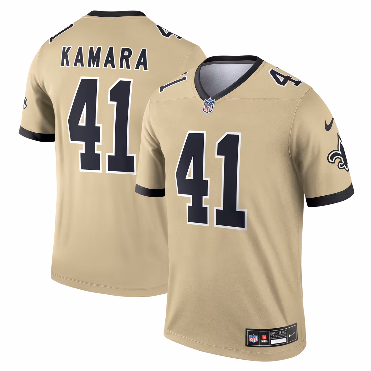 Men's Nike Alvin Kamara Gold New Orleans Saints Gameday Golds Alternate Legend Player Performance Top 8 Men's Nike Alvin Kamara Gold New Orleans Saints Gameday Golds Alternate Legend Player Performance Top