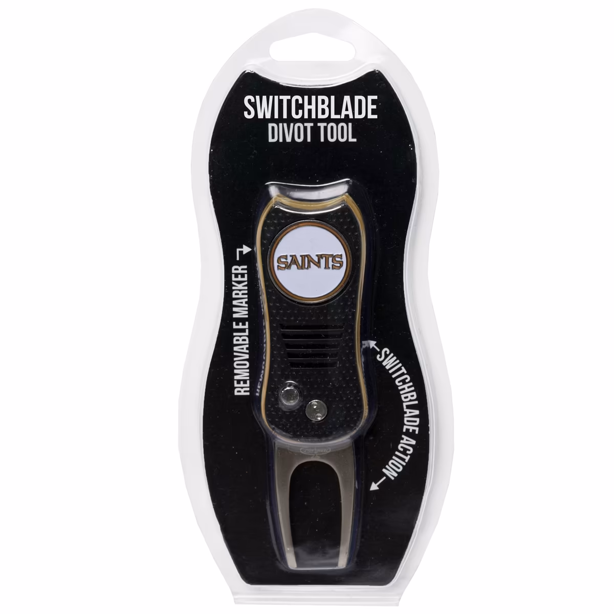 New Orleans Saints Switchblade Divot Tool with Ball Marker 8 New Orleans Saints Switchblade Divot Tool with Ball Marker