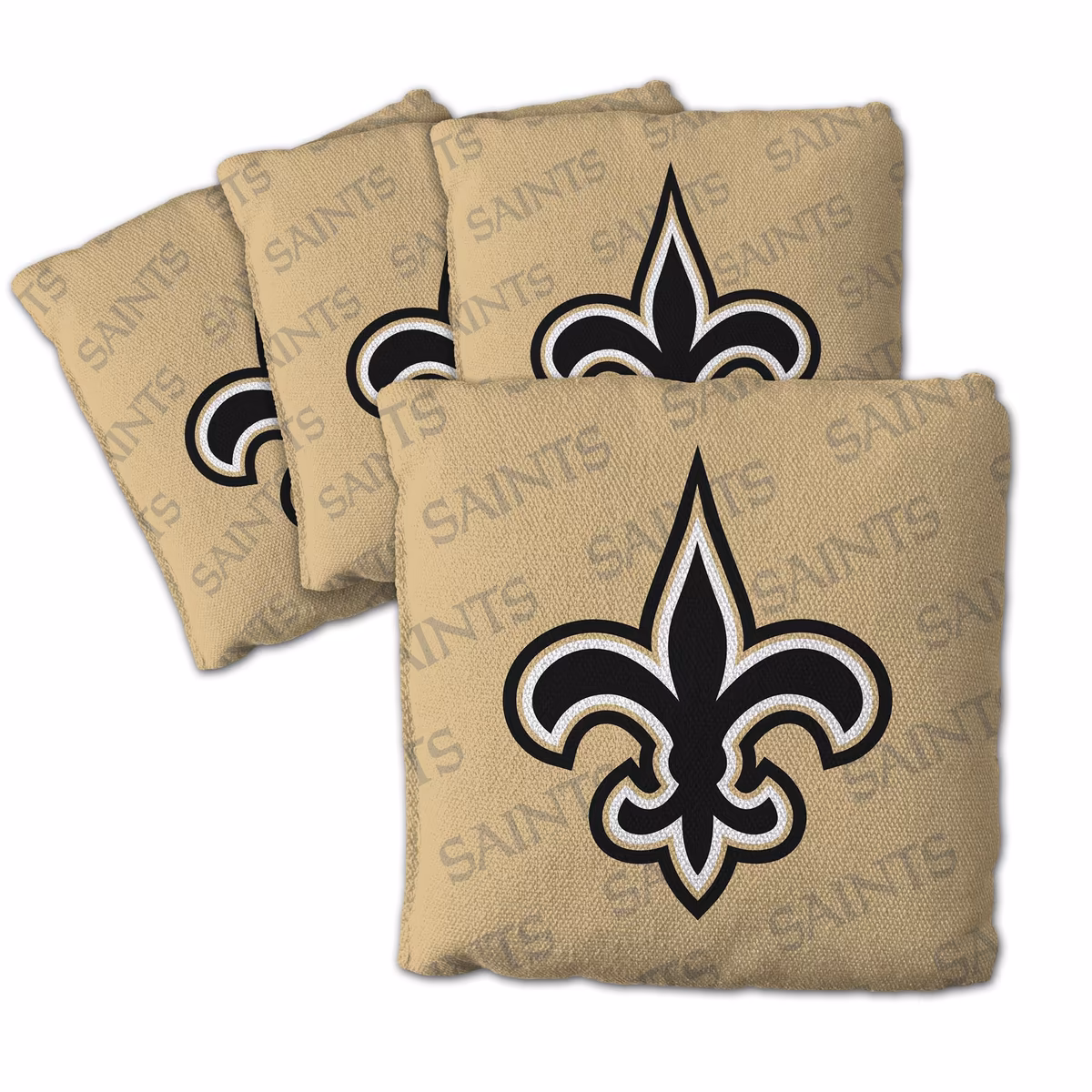 Fanpoint New Orleans Saints Four-Piece Cornhole Bag Set