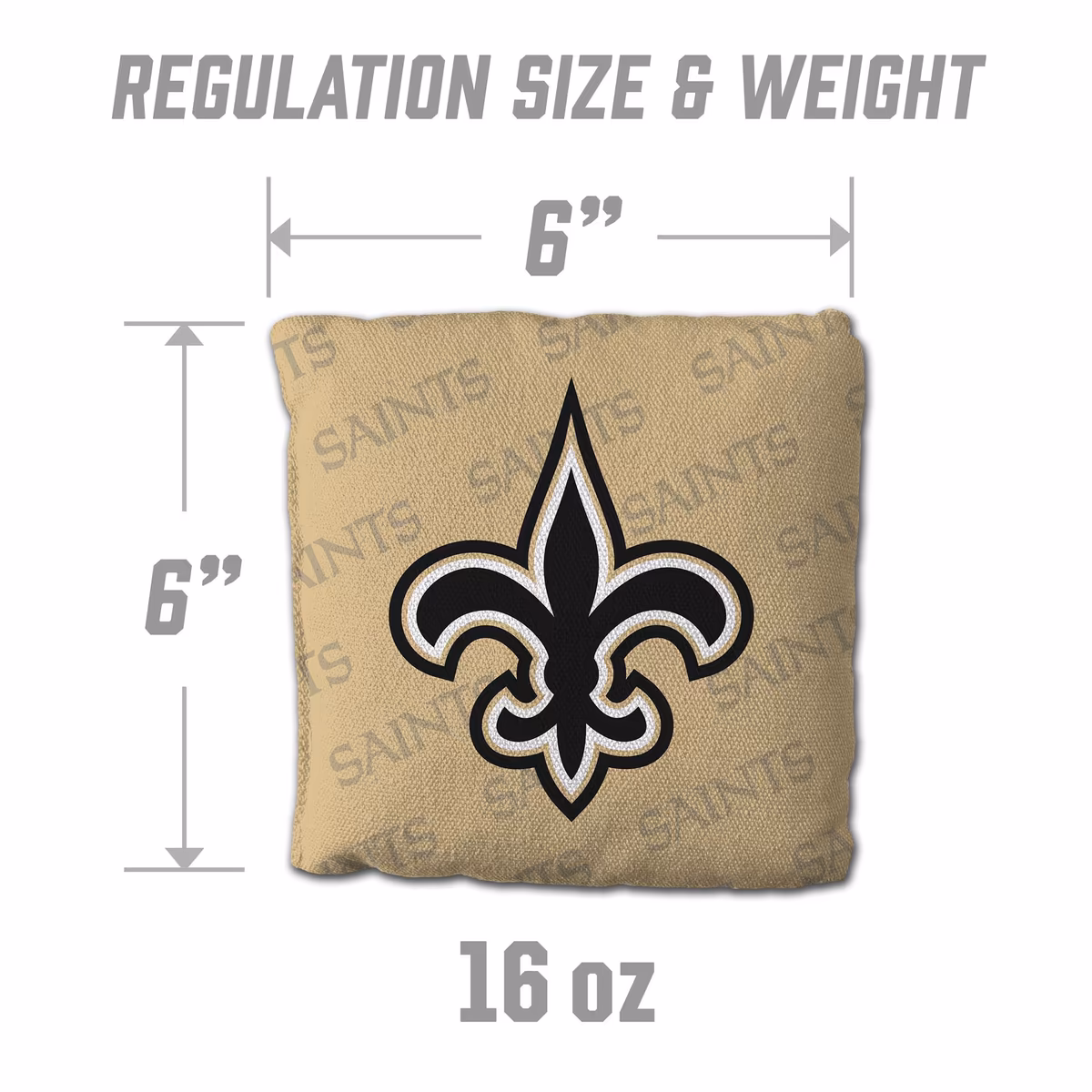 Fanpoint New Orleans Saints Four-Piece Cornhole Bag Set 4 Fanpoint New Orleans Saints Four-Piece Cornhole Bag Set