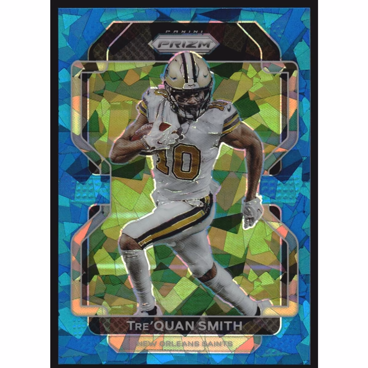 2021 Panini Prizm Prizms Blue Ice #302 Tre'Quan Smith