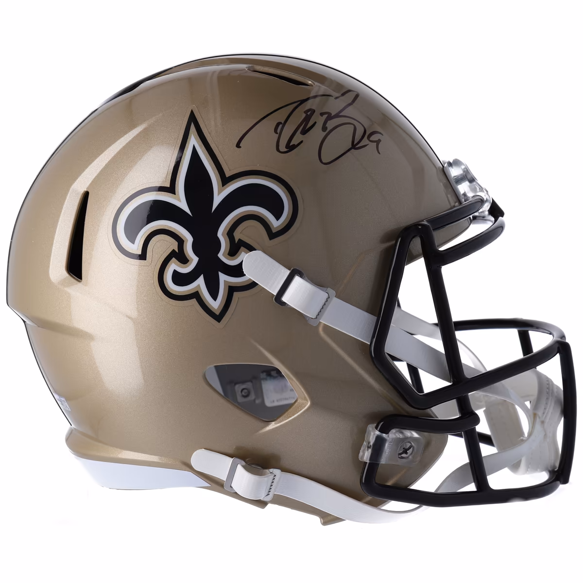 Drew Brees New Orleans Saints Autographed Riddell Speed Replica Helmet 1 Drew Brees New Orleans Saints Autographed Riddell Speed Replica Helmet