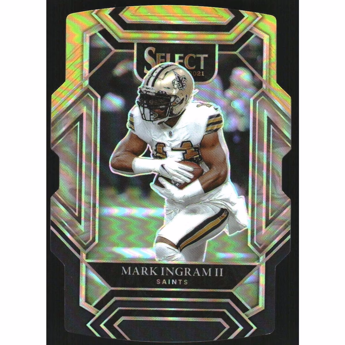 2021 Select Prizm Black and Gold Die Cut #215 Mark Ingram II