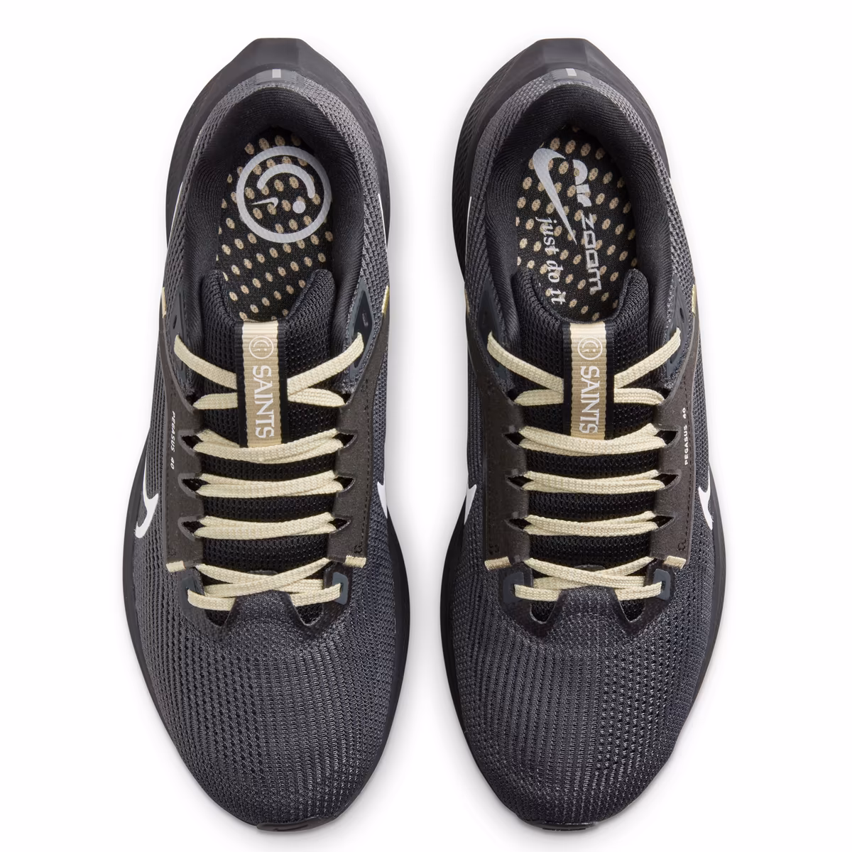 Unisex Nike Anthracite New Orleans Saints Zoom Pegasus 40 Running Shoe 5 Unisex Nike Anthracite New Orleans Saints Zoom Pegasus 40 Running Shoe