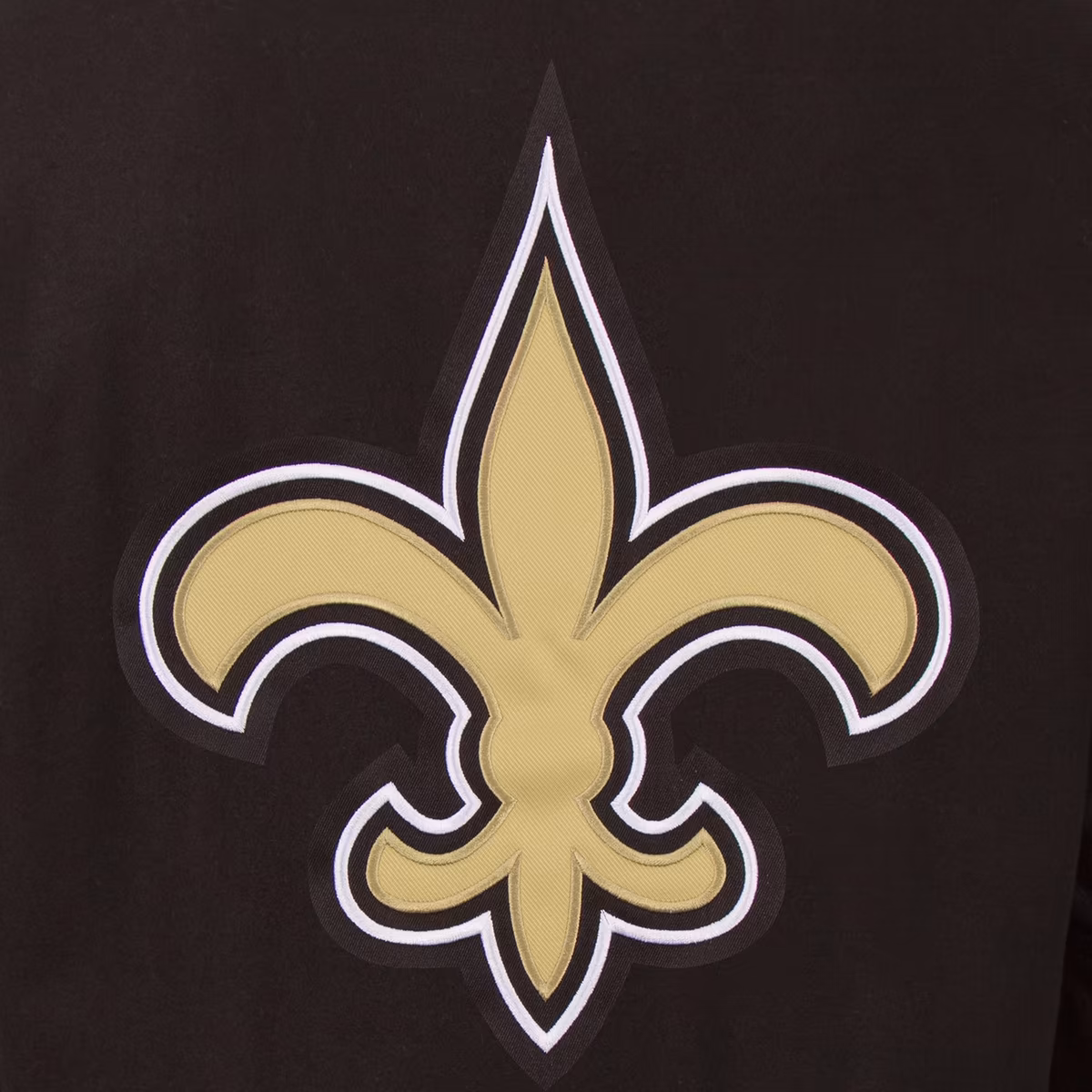 Men's JH Design Black New Orleans Saints Wool & Leather Reversible Jacket with Embroidered Logos 6 Men's JH Design Black New Orleans Saints Wool & Leather Reversible Jacket with Embroidered Logos