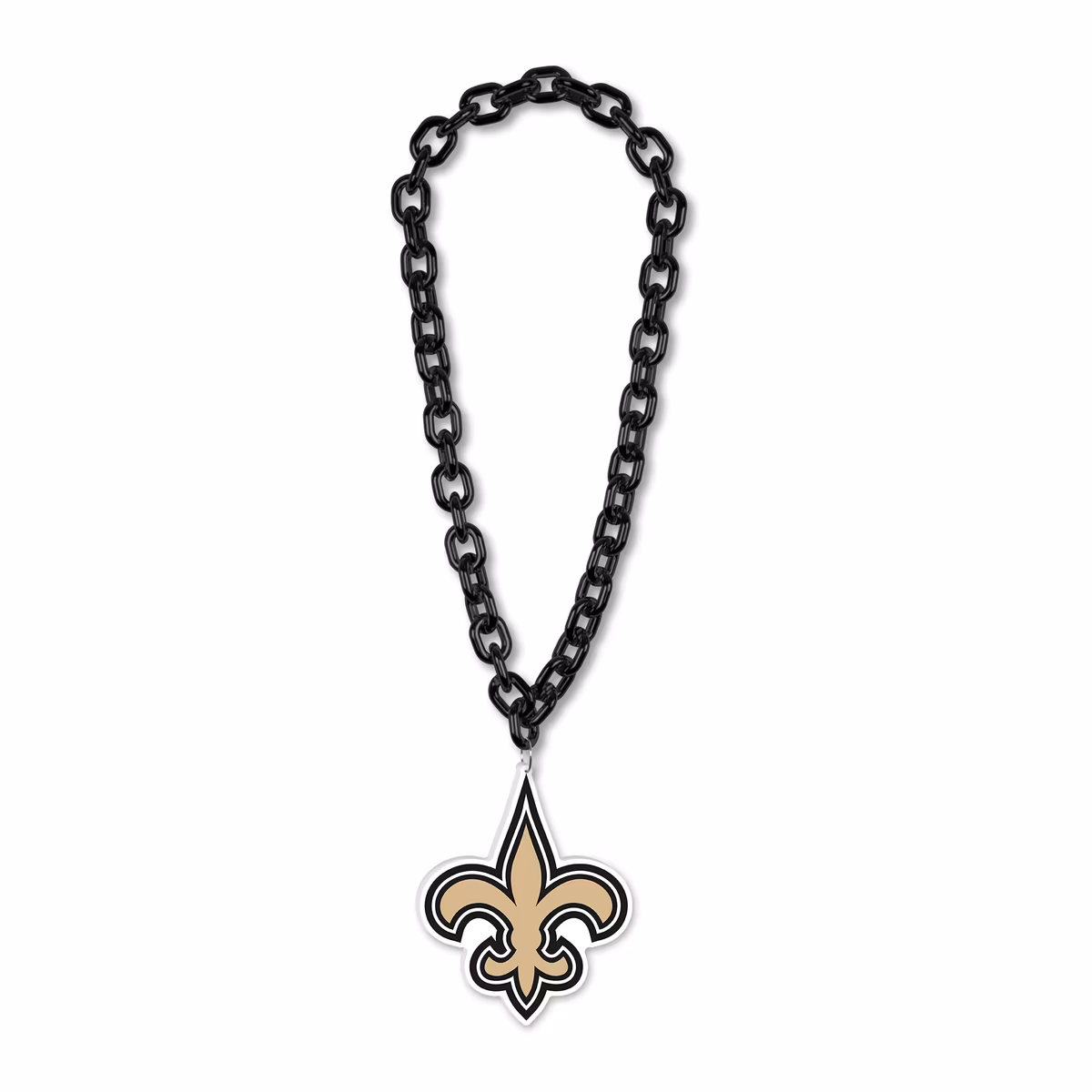 WinCraft New Orleans Saints Big Chain Logo Plastic Necklace 14 WinCraft New Orleans Saints Big Chain Logo Plastic Necklace