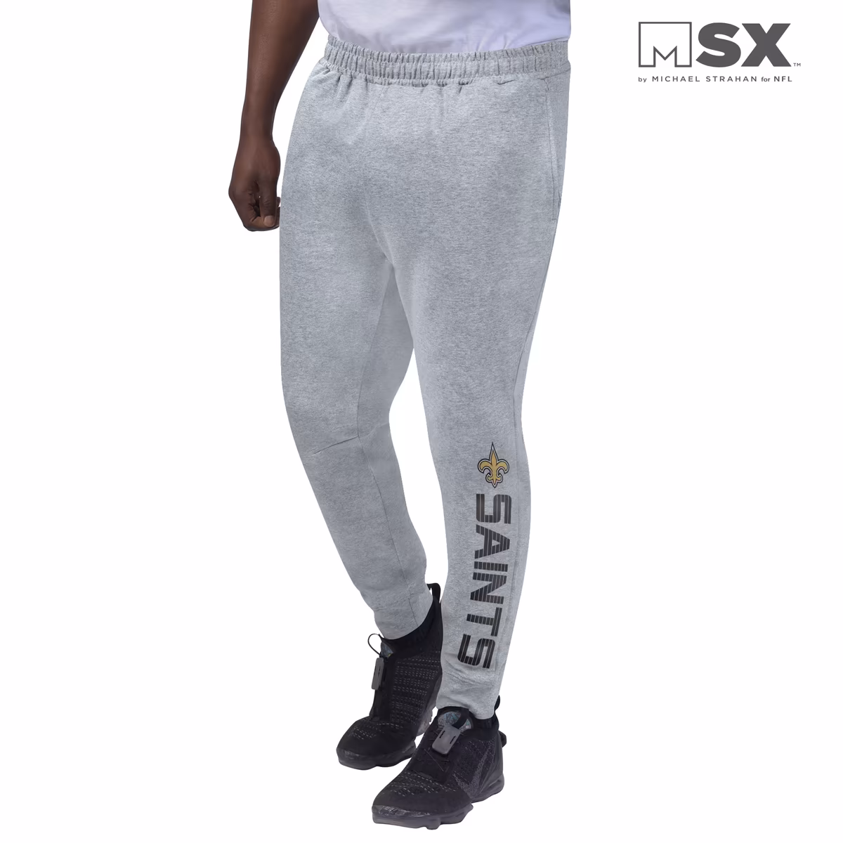 Men's MSX by Michael Strahan Heathered Gray New Orleans Saints Jogger Pants 5 Men's MSX by Michael Strahan Heathered Gray New Orleans Saints Jogger Pants