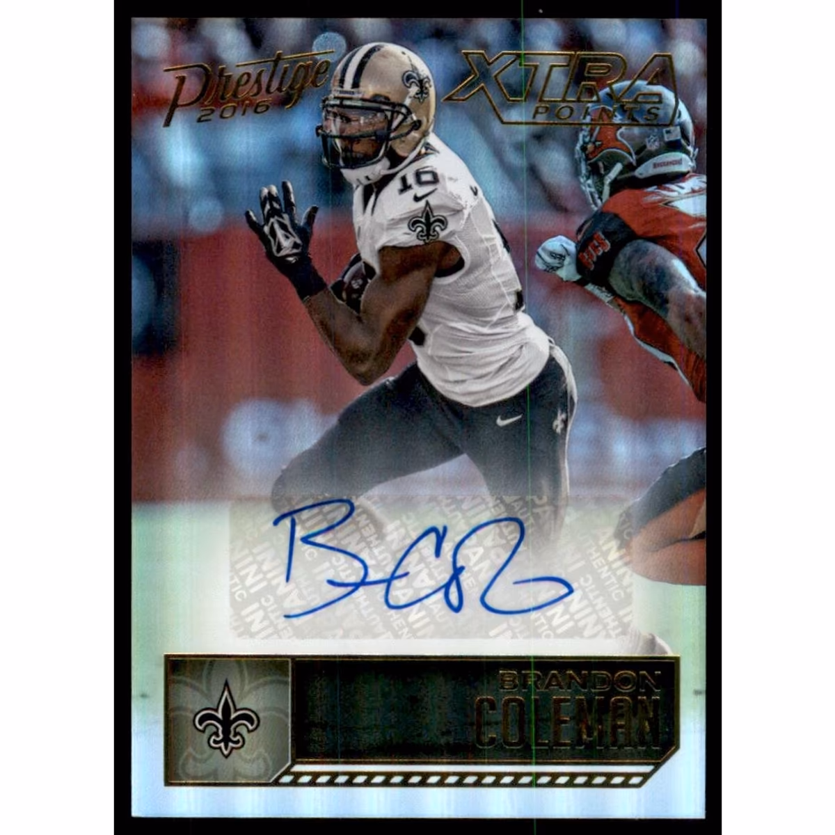 2016 Prestige Autographs Xtra Points Gold #14 Brandon Coleman/50
