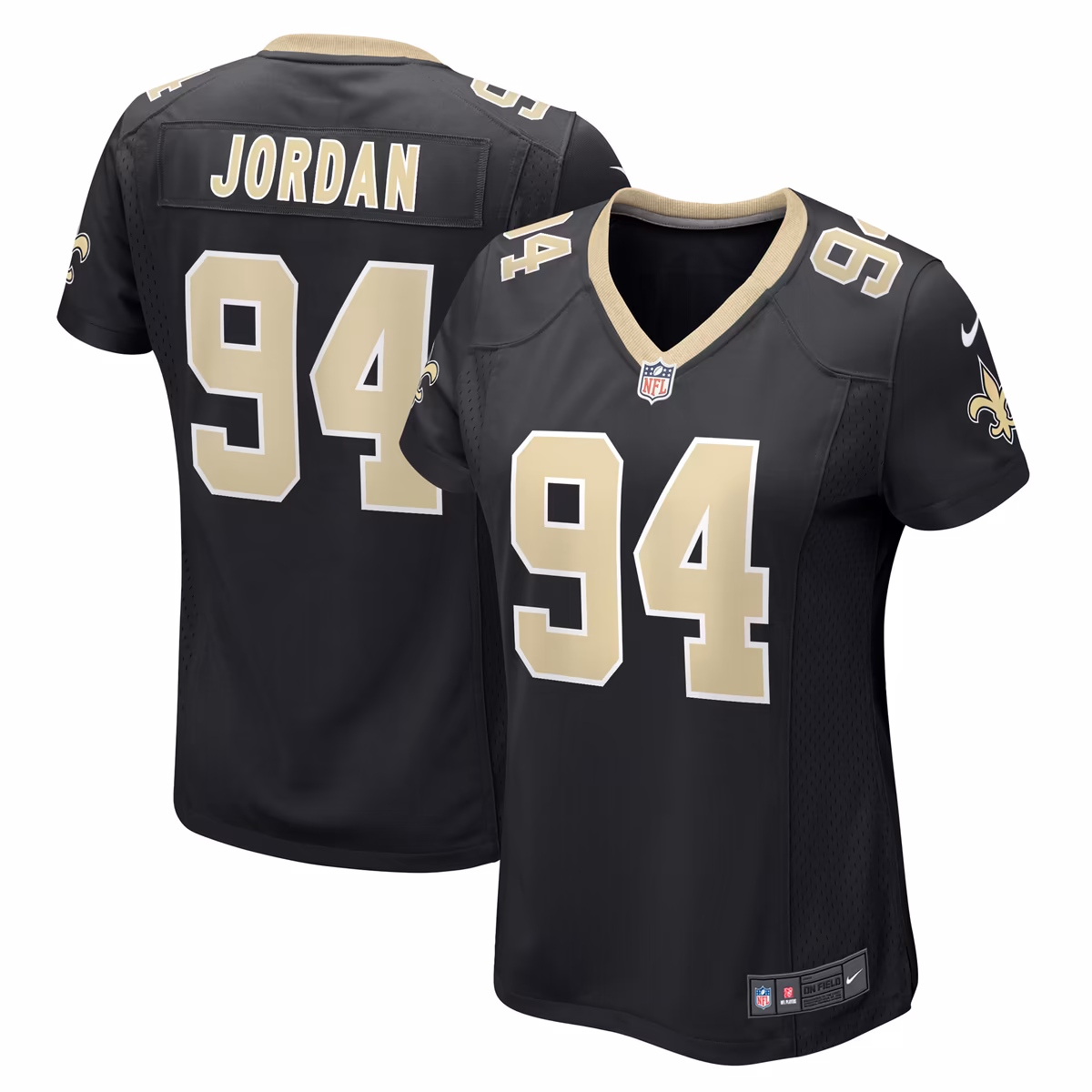 Women's Nike Cameron Jordan Black New Orleans Saints Team Game Jersey 2 Women's Nike Cameron Jordan Black New Orleans Saints Team Game Jersey