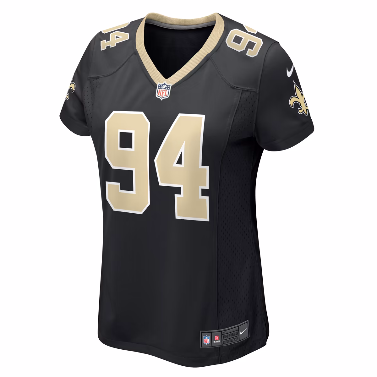 Women's Nike Cameron Jordan Black New Orleans Saints Team Game Jersey 3 Women's Nike Cameron Jordan Black New Orleans Saints Team Game Jersey