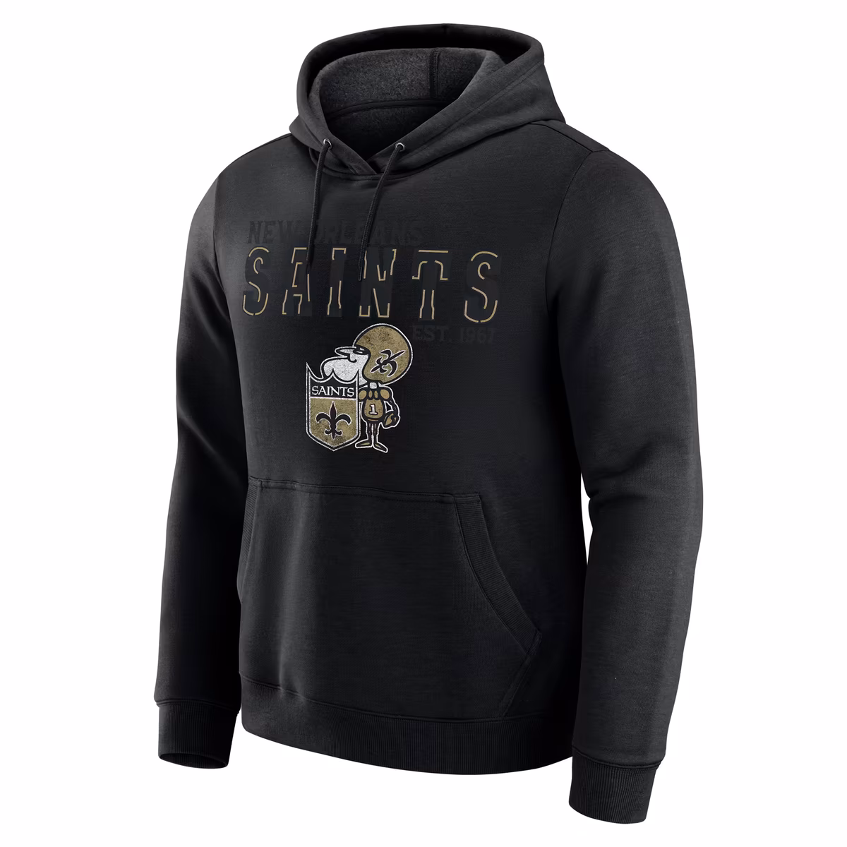 Men's Darius Rucker Collection by Fanatics Black New Orleans Saints Hoodie 3 Men's Darius Rucker Collection by Fanatics Black New Orleans Saints Hoodie