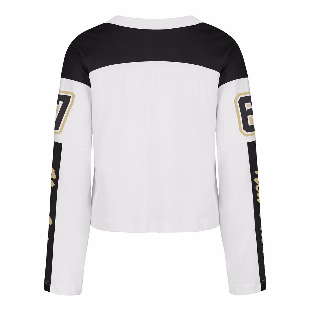 Women's '47 White New Orleans Saints Exclamation Metro V-Neck Long Sleeve Jersey T-Shirt 4 Women's '47 White New Orleans Saints Exclamation Metro V-Neck Long Sleeve Jersey T-Shirt