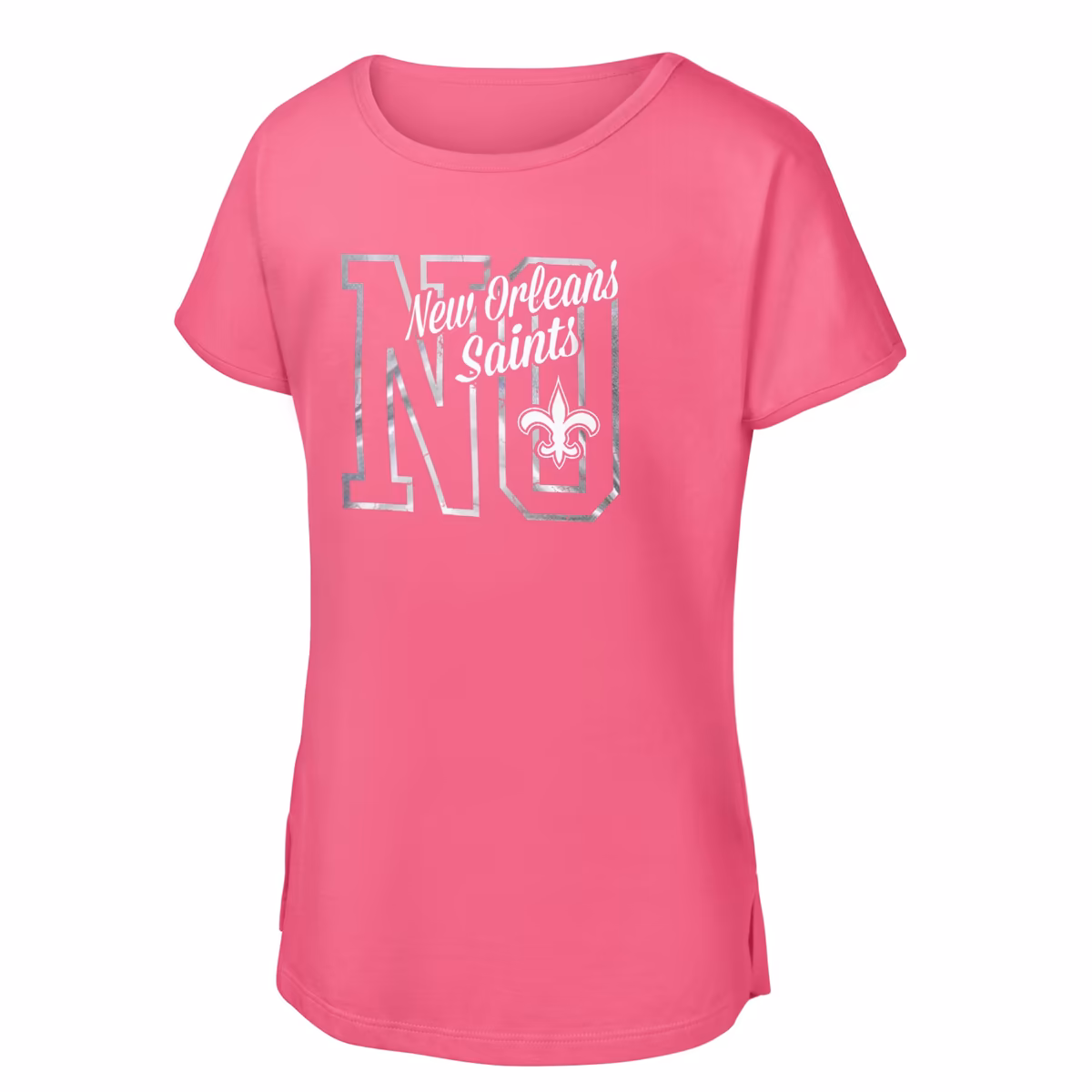 Girls Youth Pink New Orleans Saints Signal Caller Dolman T-Shirt 8 Girls Youth Pink New Orleans Saints Signal Caller Dolman T-Shirt