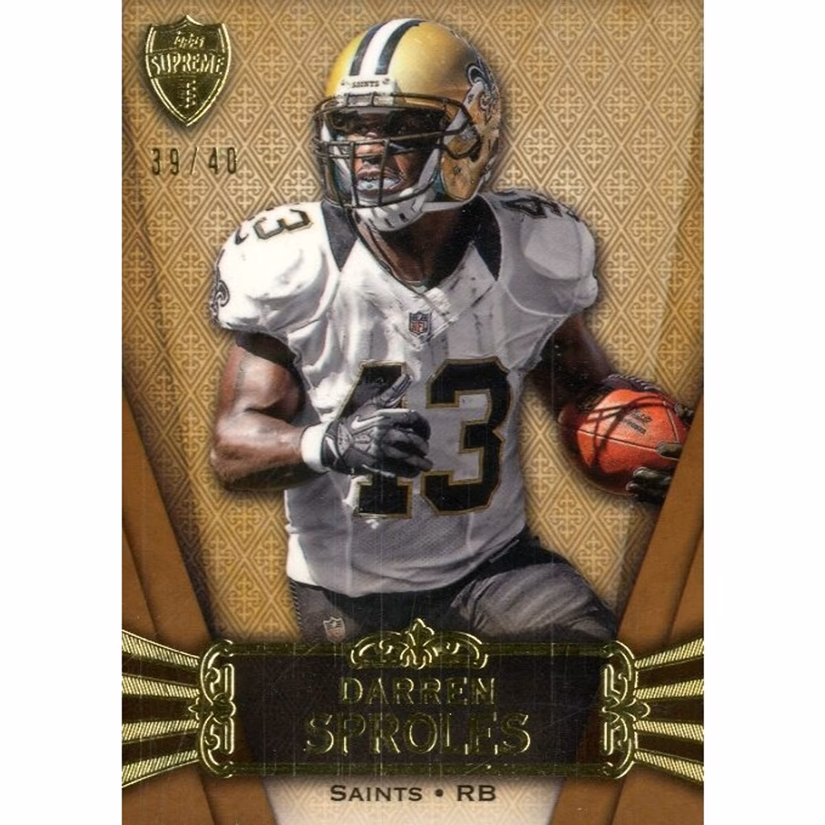 2012 Topps Supreme Sepia #98 Darren Sproles 15 2012 Topps Supreme Sepia #98 Darren Sproles