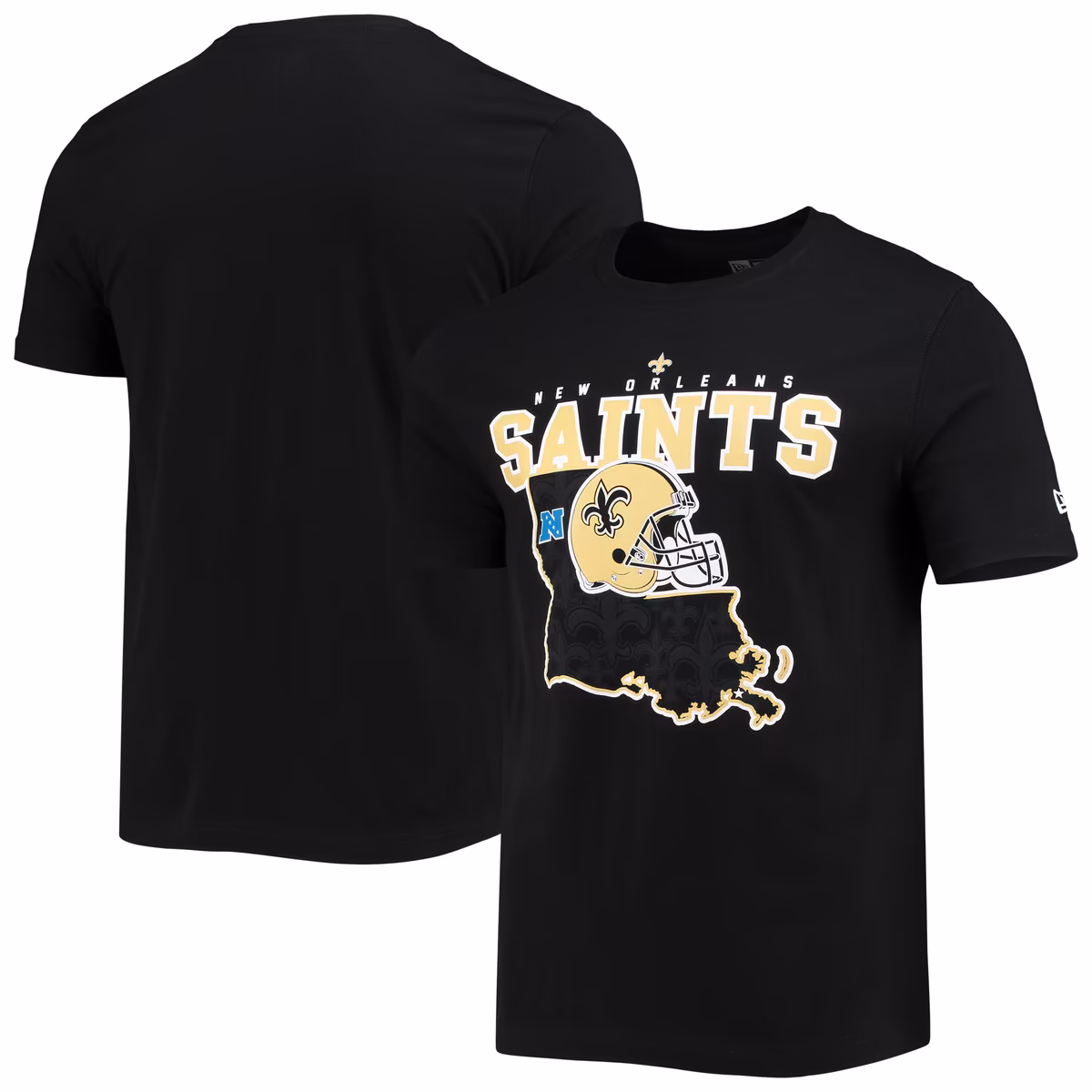 Men's New Era Black New Orleans Saints Local Pack T-Shirt 1 Men's New Era Black New Orleans Saints Local Pack T-Shirt