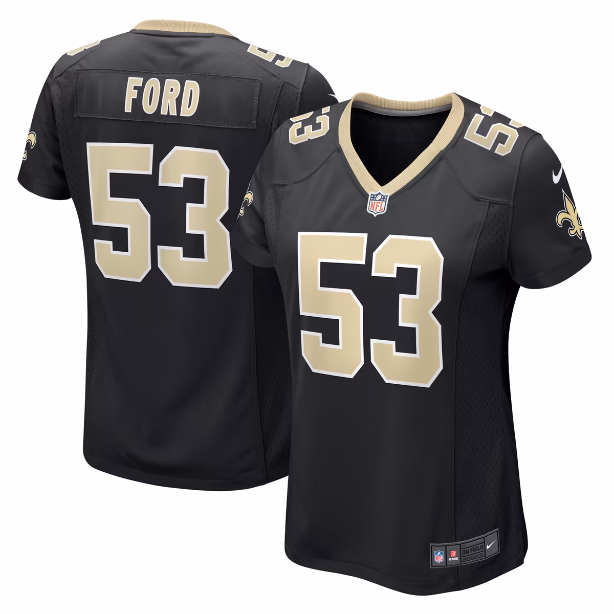Women's Nike Jaylan Ford Black New Orleans Saints Game Jersey 8 Women's Nike Jaylan Ford Black New Orleans Saints Game Jersey