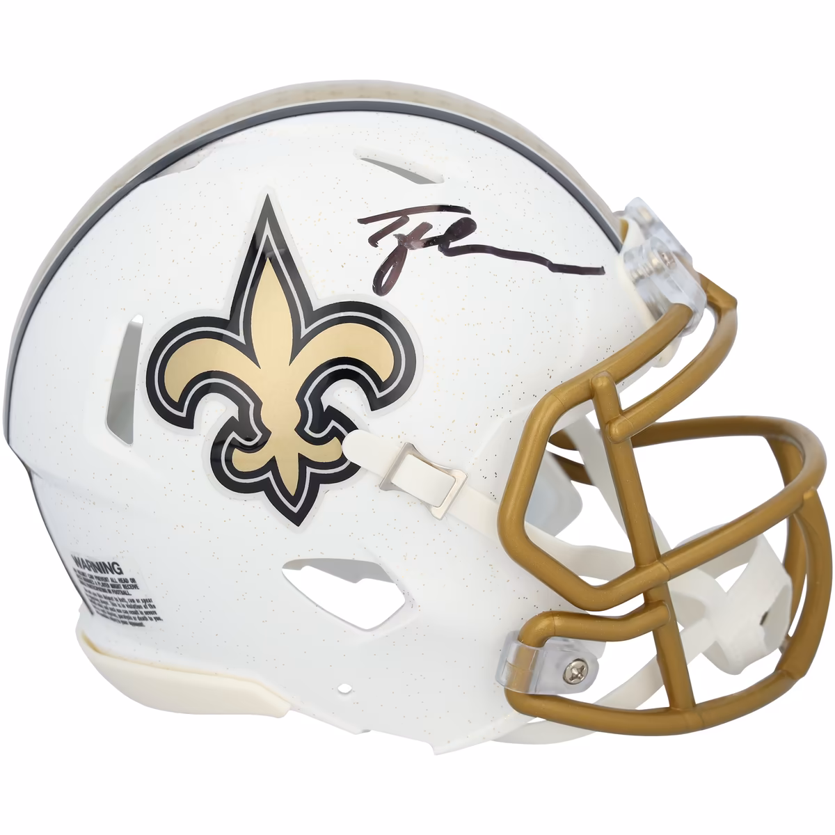 Tyler Shough New Orleans Saints Autographed Riddell 2025 Alternate Speed Mini Helmet 18 Tyler Shough New Orleans Saints Autographed Riddell 2025 Alternate Speed Mini Helmet