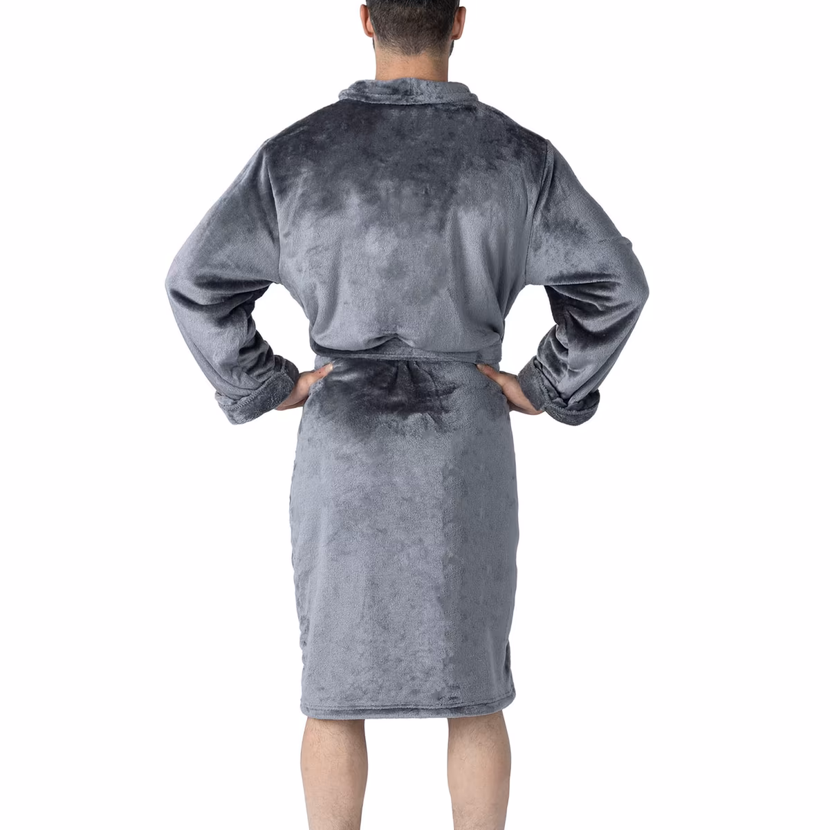 Men's The Northwest Group Charcoal New Orleans Saints Bathrobe 3 Men's The Northwest Group Charcoal New Orleans Saints Bathrobe
